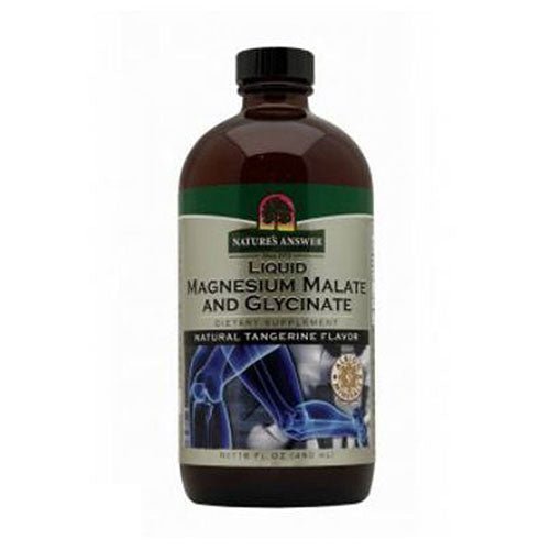 Nature's Answer Liquid Magnesium Glycinate - Natural Tangerine Flavor, 16 Oz