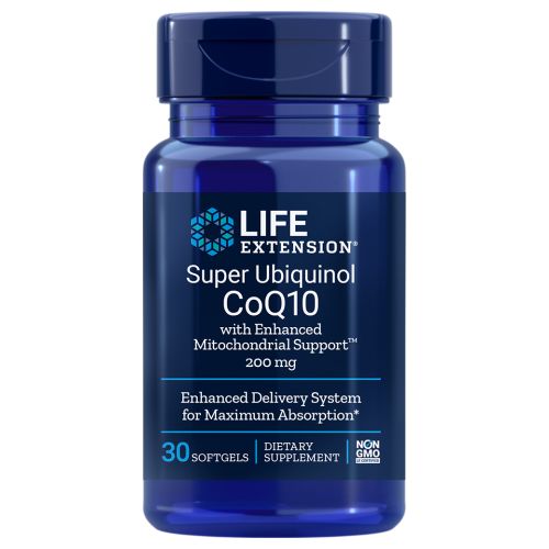 Life Extension Super Ubiquinol CoQ10 - Enhanced Mitochondrial Support 30 softgels