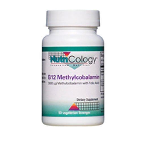 Nutricology/ Allergy Research Group B12 Methylcobalamin with Folic Acid - 50 lozenges