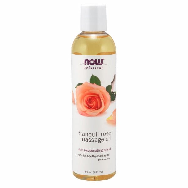 Tranquil Rose Massage Oil 8 Oz by Now Foods