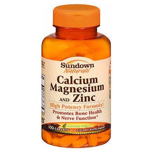Sundown Naturals Sundown Naturals Calcium Magnesium And Zinc Caplets - 100 each