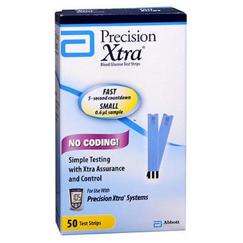 Precision Xtra Precision Xtra Extra Blood Glucose Test Strips - 50 each