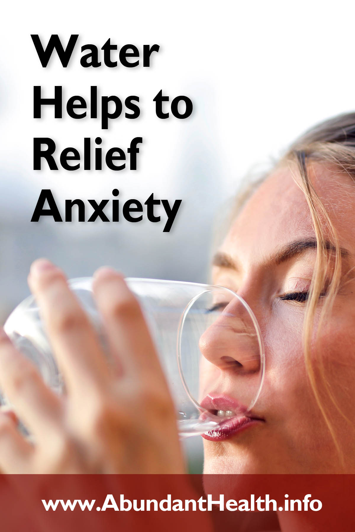 Water Helps to Relief Anxiety
